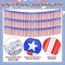 2 Strings Total 39.4 ft Patriotic Tinsel Garland – Each 19.7ft Red White and Blue Stars Fringe Garland for 4th of July, Memorial Day, Parade Float, and Party Decorations